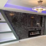 Marble fireplace