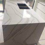 quartz kitchen island